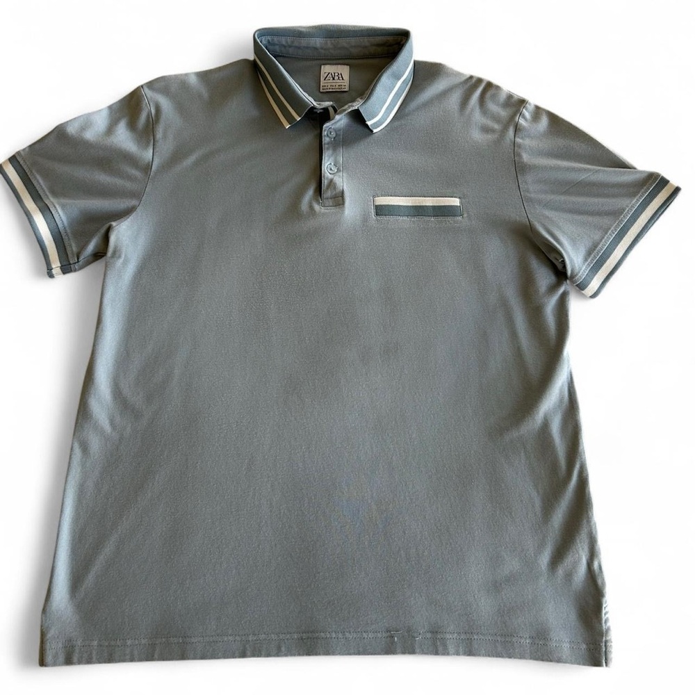 Zara light blue polo